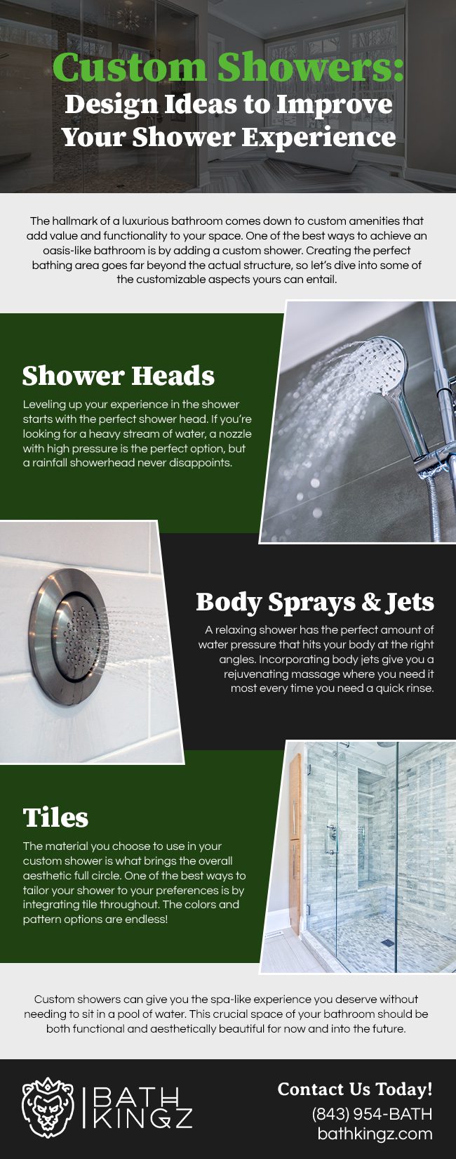 We can help you design your custom shower!